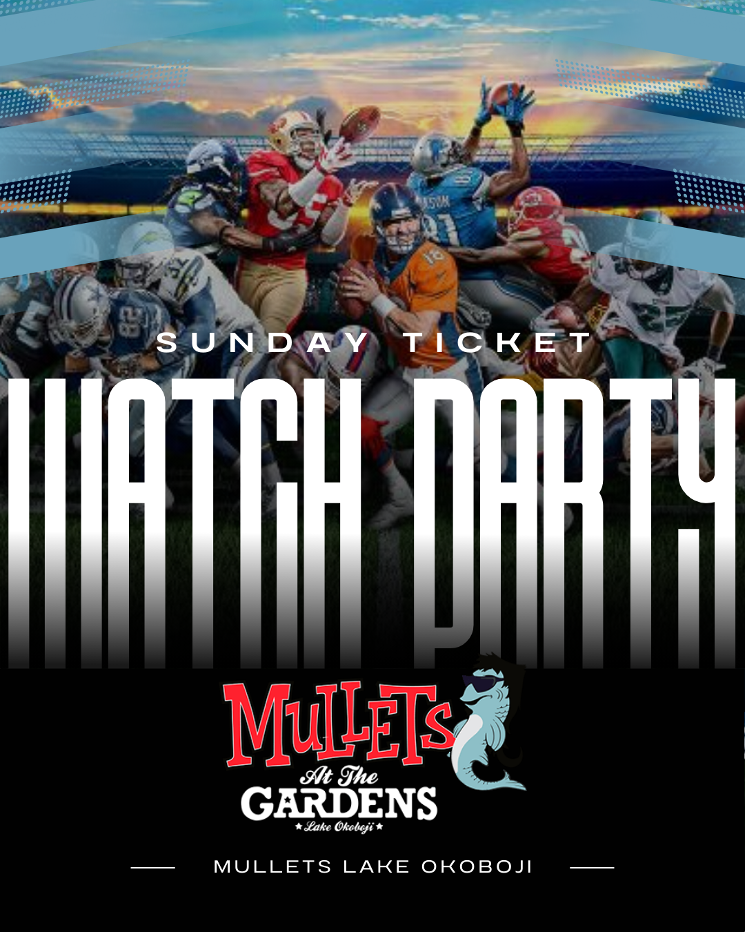 Mullets Lake Okoboji NFL Sunday Ticket Watch Party Arnolds Park IA Mullets_Lake_Okoboji_NFL_Sunday_Ticket_Watch_Party_Arnolds_Park_IA
